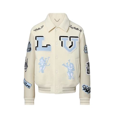 louis vuitton multi-patches mixed leather varsity blouson price|louis vuitton varsity blouse mix.